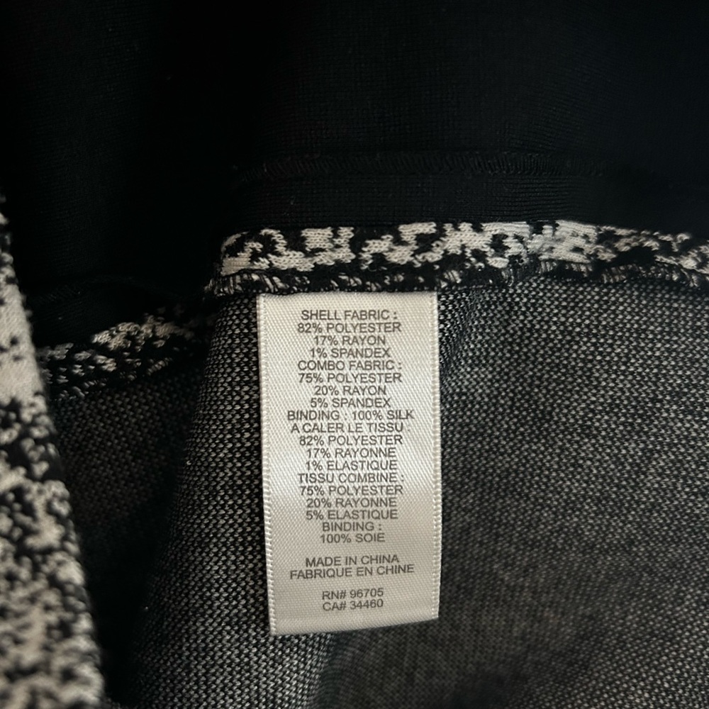 Rebecca Taylor Black Python Intarsia Paneled Knit… - image 5